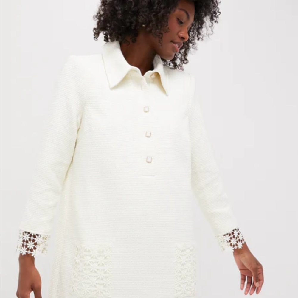 Tuckernuck Pomander Place Cream Tweed Nava Dress